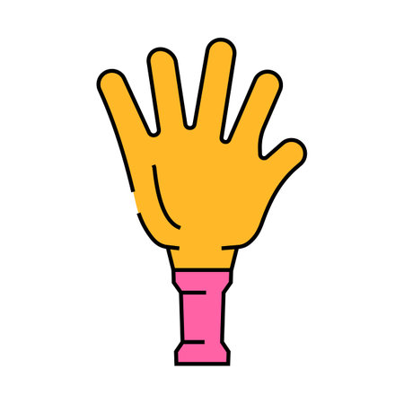 clapper fan accessory icon color illustrationのイラスト素材