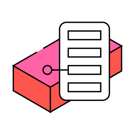 color scale brick icon color illustrationのイラスト素材