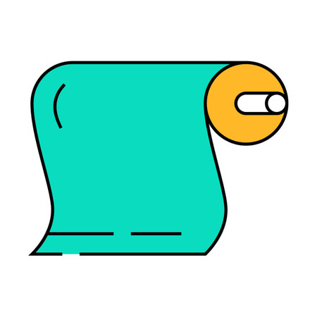 roll building material icon color illustrationのイラスト素材