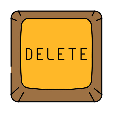 delete close icon color illustrationのイラスト素材