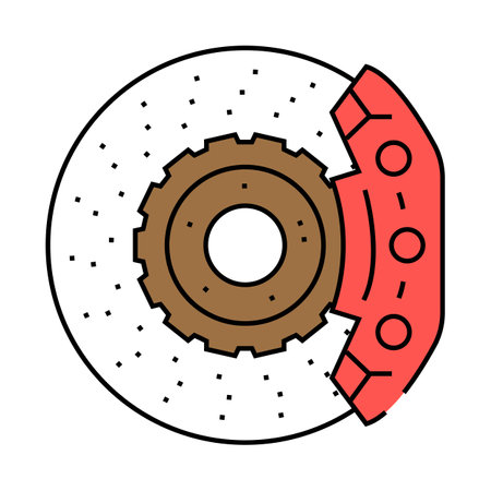 brakes vehicle speed auto icon color illustrationのイラスト素材
