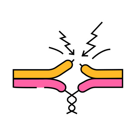 dangerous electricity icon color illustrationのイラスト素材