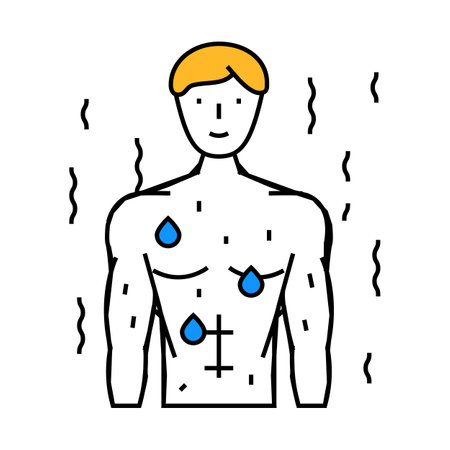 sweat sauna icon color illustrationのイラスト素材