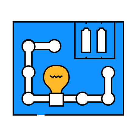 science exploration kit toy child icon color illustrationのイラスト素材