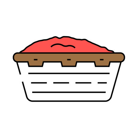 meat lug icon color illustrationのイラスト素材