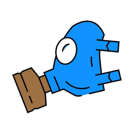 full face respirator ppe protective equipment icon color illustrationのイラスト素材