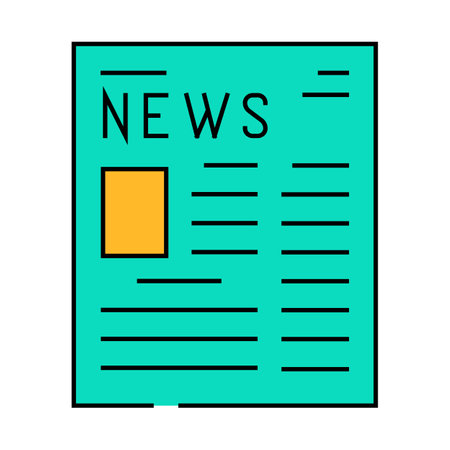 print advertising icon color illustrationのイラスト素材