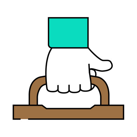 carry handle label product caution icon color illustrationのイラスト素材