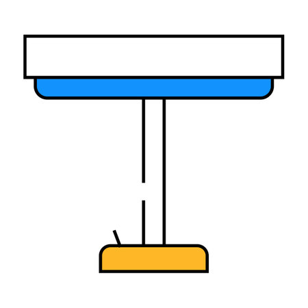 office table lamp icon color illustrationのイラスト素材