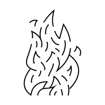 fire hot icon color illustrationのイラスト素材