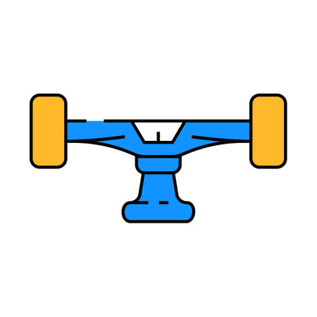 trucks skate sport icon color illustrationのイラスト素材