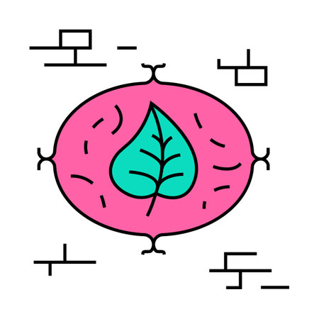 wall sculpture living room icon color illustrationのイラスト素材
