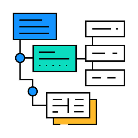 uml diagrams analyst icon color illustrationのイラスト素材