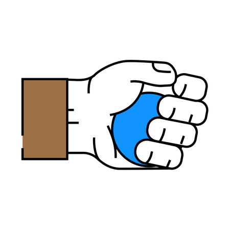 stress ball fidget toy icon color illustrationのイラスト素材