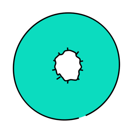 cut kiwi fresh icon color illustrationのイラスト素材