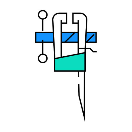 leg vice icon color illustrationのイラスト素材