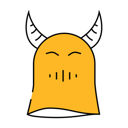 demon ghost icon color illustrationのイラスト素材