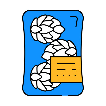packaging artichoke icon color illustrationのイラスト素材