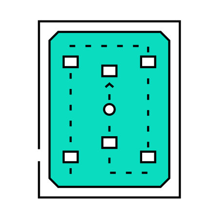 court croquet game icon color illustrationのイラスト素材