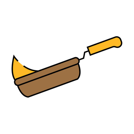 fried rice fast food icon color illustrationのイラスト素材