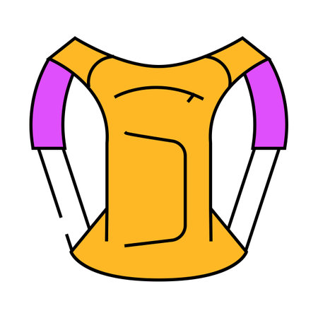 backpack motorcycle icon color illustrationのイラスト素材