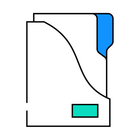 storage folder icon color illustrationのイラスト素材