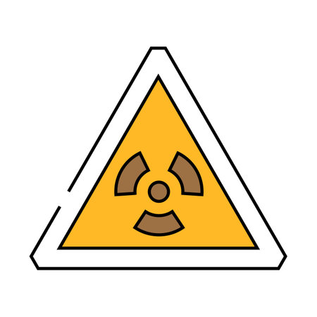 energy symbol nuclear icon color illustrationのイラスト素材