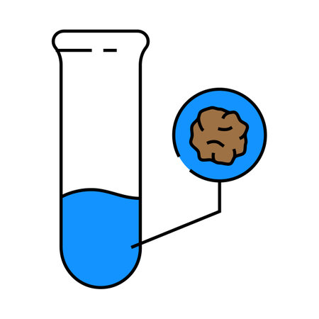 contaminant detection hydrogeologist icon color illustrationのイラスト素材