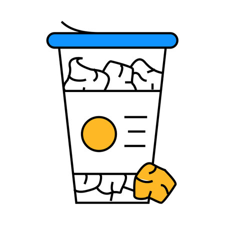 popcorn corn icon color illustrationのイラスト素材