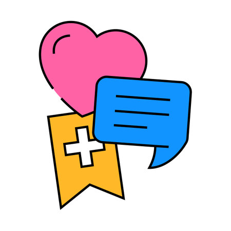 social signals seo icon color illustrationのイラスト素材