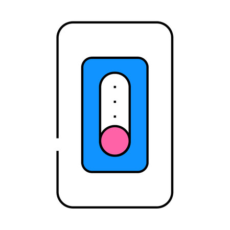 smart dimmer switch home icon color illustrationのイラスト素材