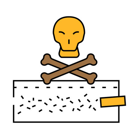 drug nicotine tobacco icon color illustrationのイラスト素材