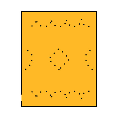 sampler embroidery hobby icon color illustrationのイラスト素材
