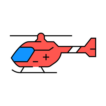 aerospace medicine aeronautical engineer icon color illustrationのイラスト素材