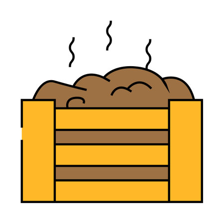 composting environmental icon color illustrationのイラスト素材