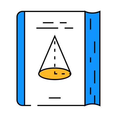geometry education science icon color illustrationのイラスト素材