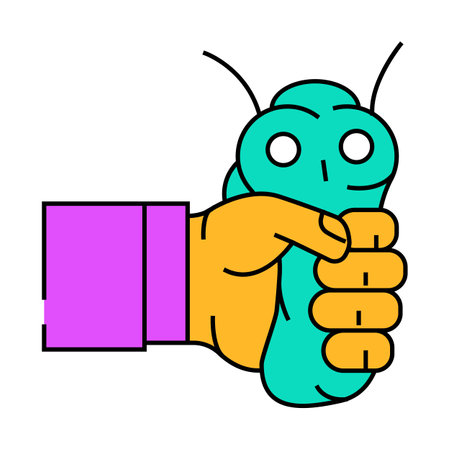 squeeze toy fidget icon color illustrationのイラスト素材