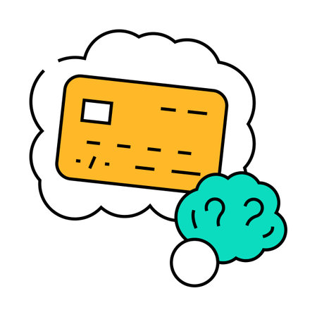 lost card bank payment icon color illustrationのイラスト素材
