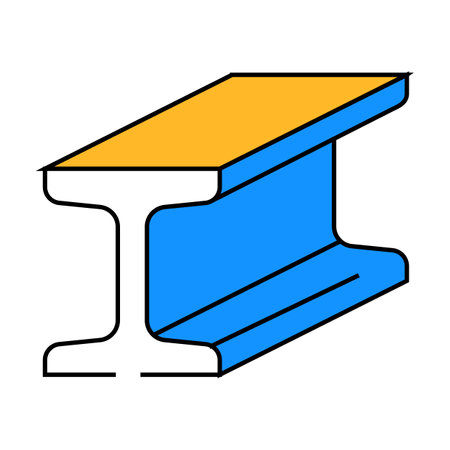 section steel production icon color illustrationのイラスト素材