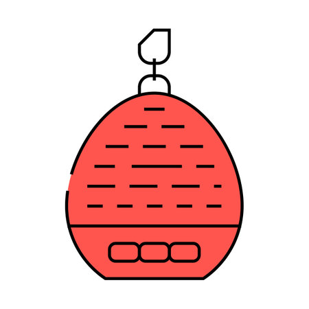 baby sound machine home accessory icon color illustrationのイラスト素材