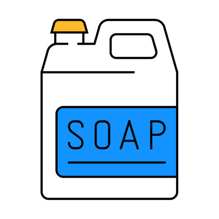 soap canister icon color illustrationのイラスト素材