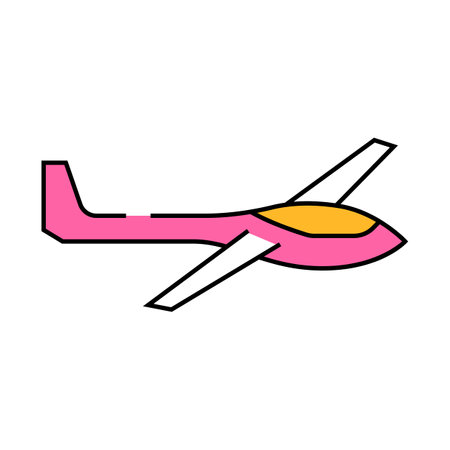 glider airplane aircraft outerwear female clothes girls set vector icon color illustrationのイラスト素材