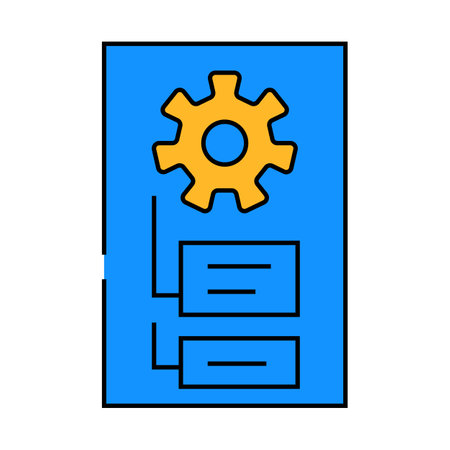 lock folder icon color illustrationのイラスト素材