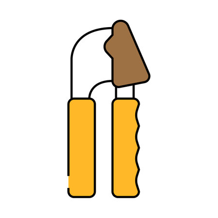 garlic press kitchen icon color illustrationのイラスト素材