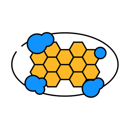 honey soap icon color illustrationのイラスト素材