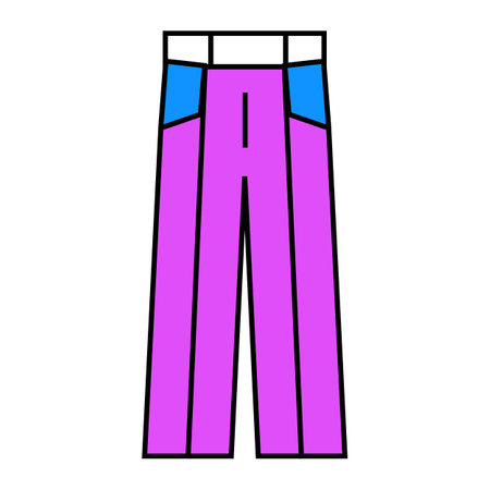 dress pants clothes icon color illustrationのイラスト素材