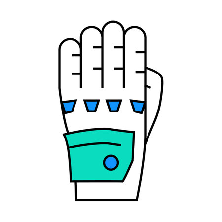 gloves motorcycle icon color illustrationのイラスト素材