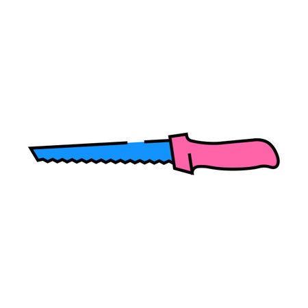 wallboard saw icon color illustrationのイラスト素材