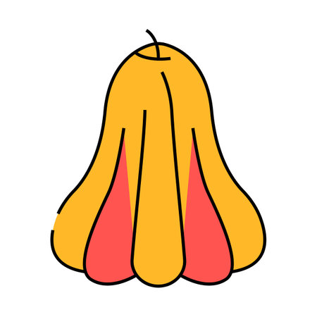 rose apple icon color illustrationのイラスト素材