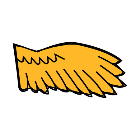 birds wing icon color illustrationのイラスト素材